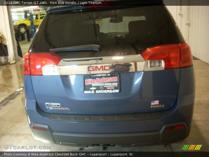 Steel Blue Metallic / Light Titanium 2011 GMC Terrain SLT AWD