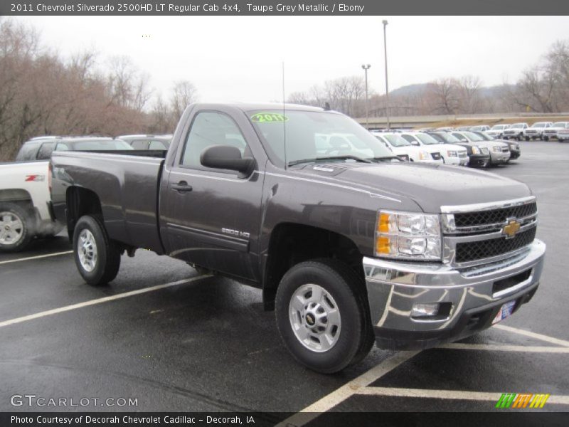 Taupe Grey Metallic / Ebony 2011 Chevrolet Silverado 2500HD LT Regular Cab 4x4