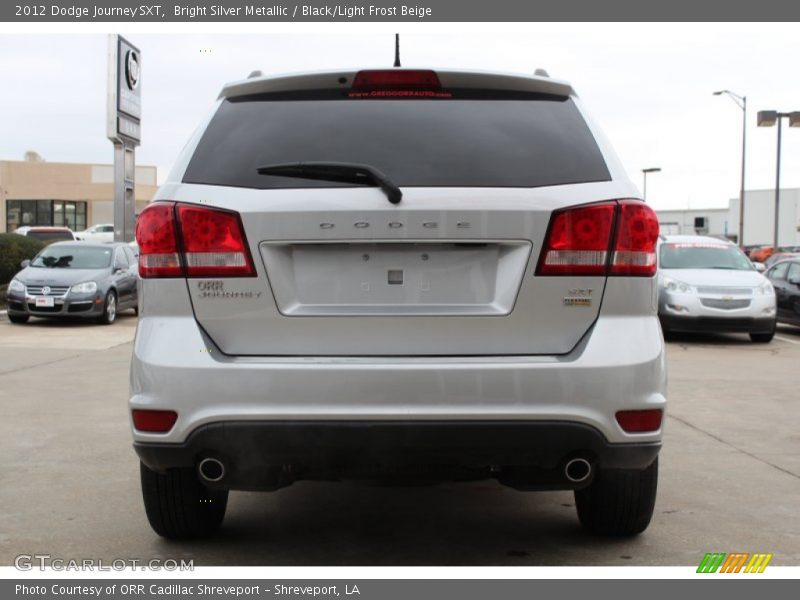 Bright Silver Metallic / Black/Light Frost Beige 2012 Dodge Journey SXT