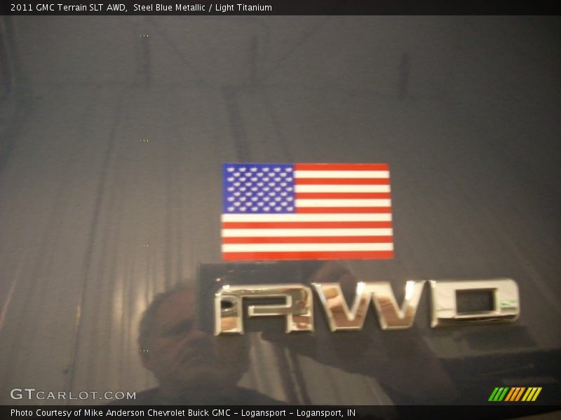 Steel Blue Metallic / Light Titanium 2011 GMC Terrain SLT AWD