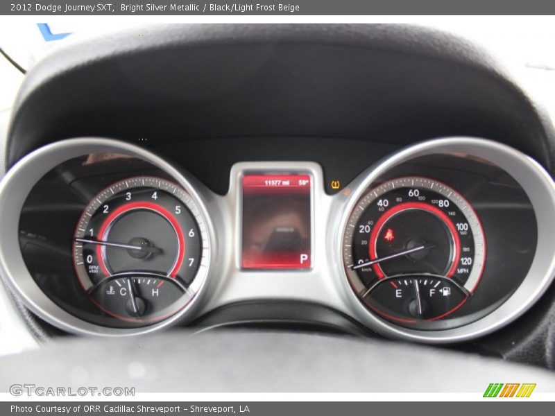 Bright Silver Metallic / Black/Light Frost Beige 2012 Dodge Journey SXT