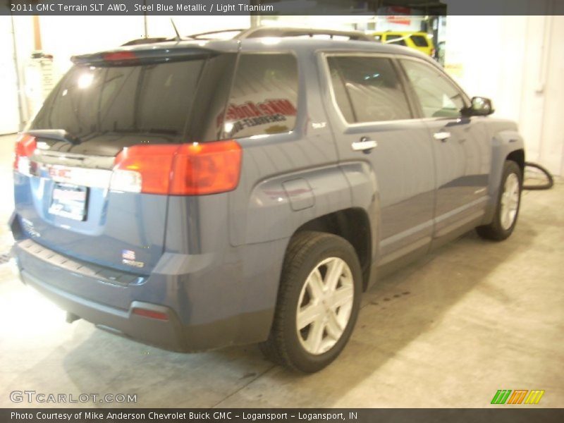 Steel Blue Metallic / Light Titanium 2011 GMC Terrain SLT AWD