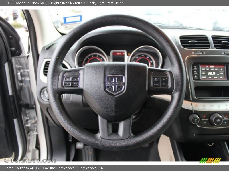Bright Silver Metallic / Black/Light Frost Beige 2012 Dodge Journey SXT