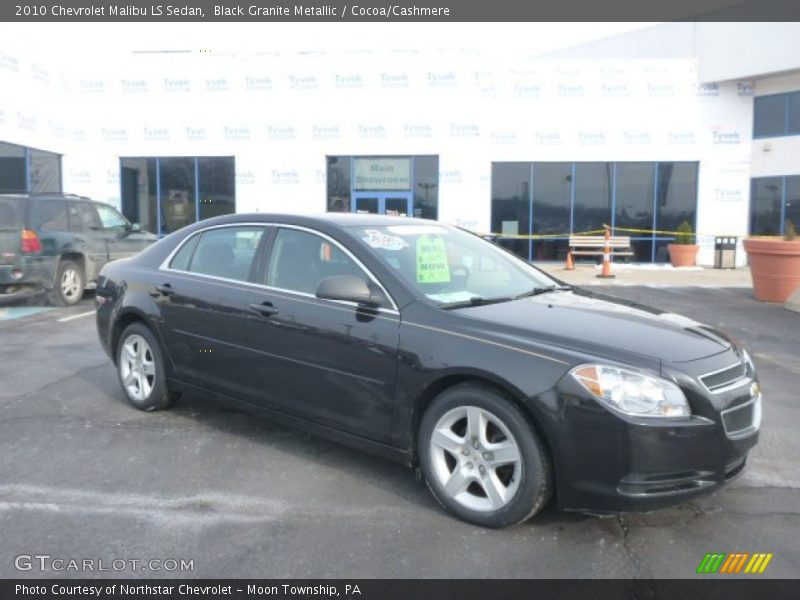 Black Granite Metallic / Cocoa/Cashmere 2010 Chevrolet Malibu LS Sedan