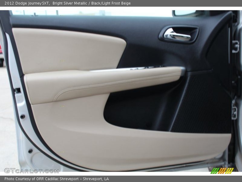 Bright Silver Metallic / Black/Light Frost Beige 2012 Dodge Journey SXT