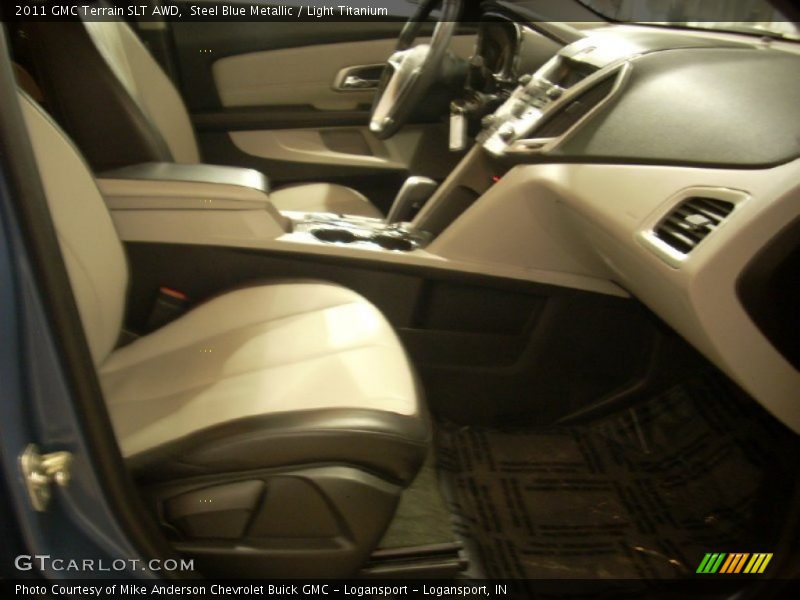Steel Blue Metallic / Light Titanium 2011 GMC Terrain SLT AWD