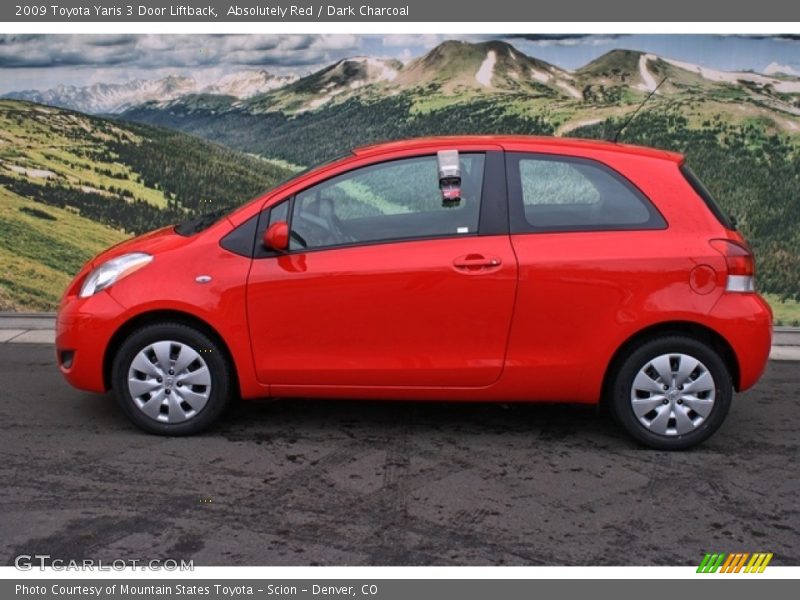  2009 Yaris 3 Door Liftback Absolutely Red