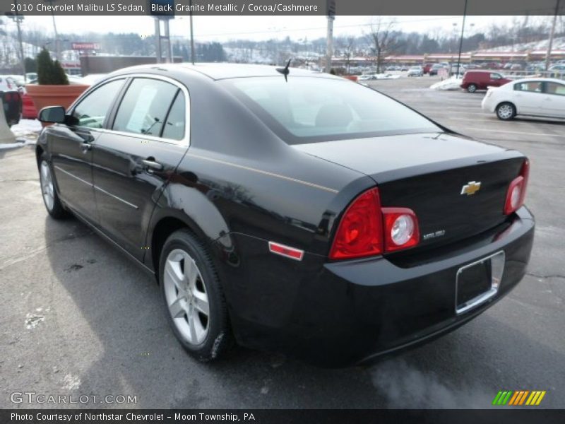 Black Granite Metallic / Cocoa/Cashmere 2010 Chevrolet Malibu LS Sedan