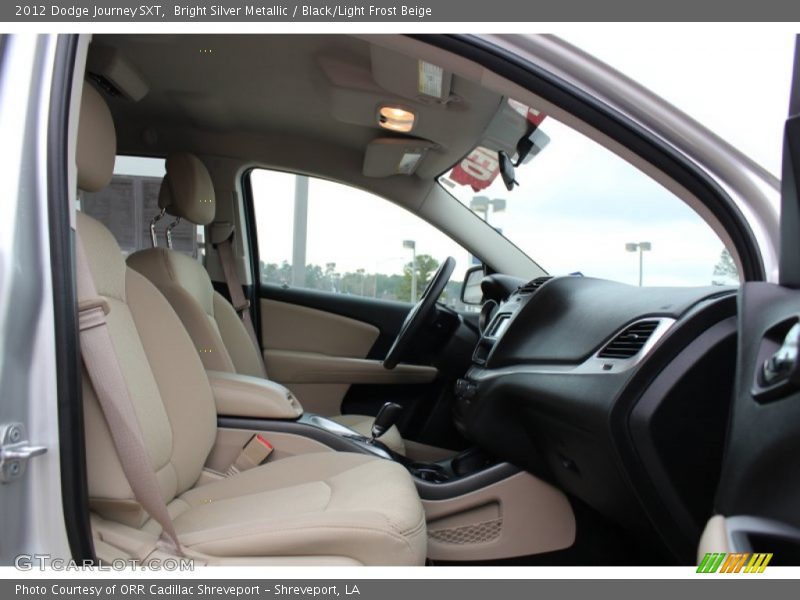 Bright Silver Metallic / Black/Light Frost Beige 2012 Dodge Journey SXT
