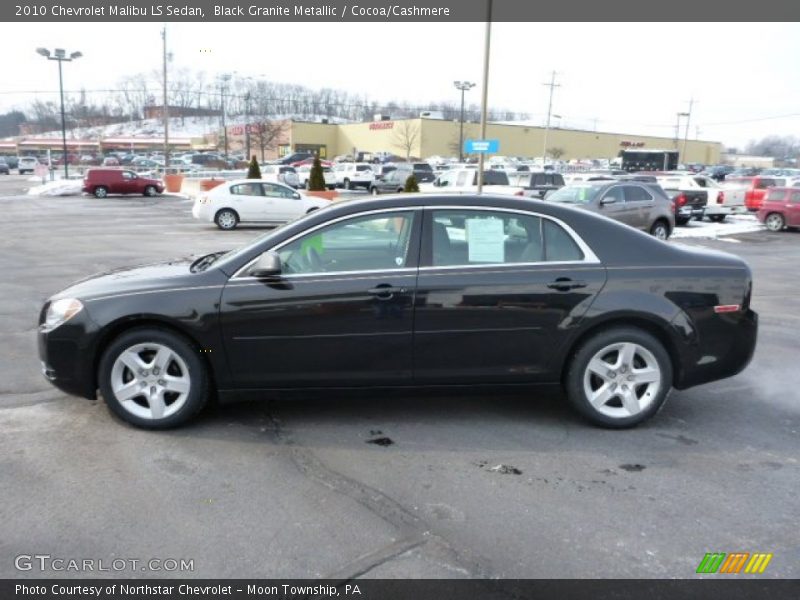 Black Granite Metallic / Cocoa/Cashmere 2010 Chevrolet Malibu LS Sedan