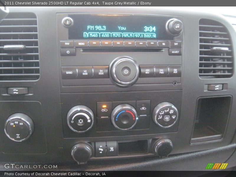 Taupe Grey Metallic / Ebony 2011 Chevrolet Silverado 2500HD LT Regular Cab 4x4