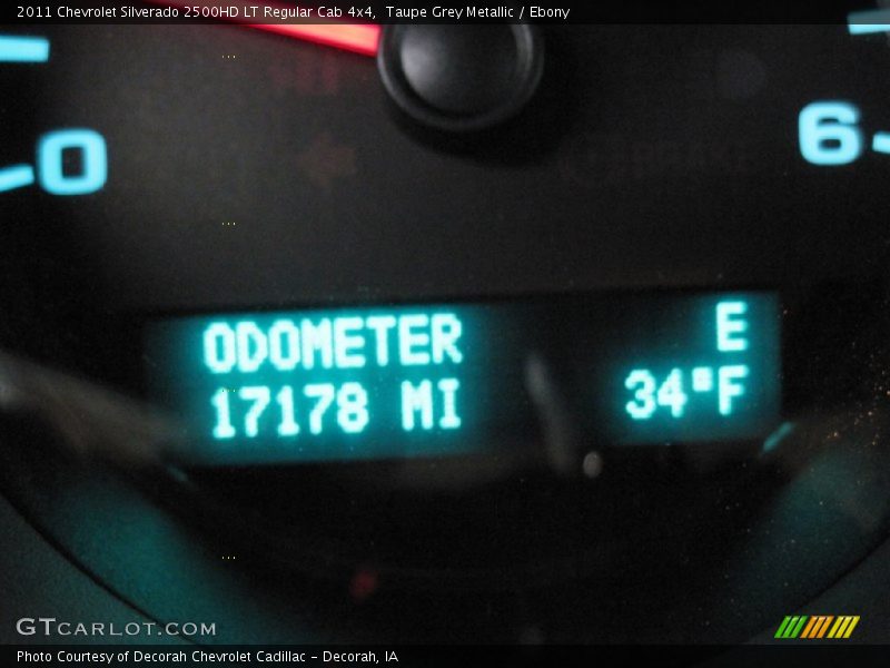Taupe Grey Metallic / Ebony 2011 Chevrolet Silverado 2500HD LT Regular Cab 4x4
