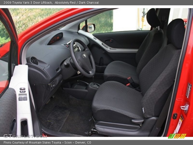  2009 Yaris 3 Door Liftback Dark Charcoal Interior