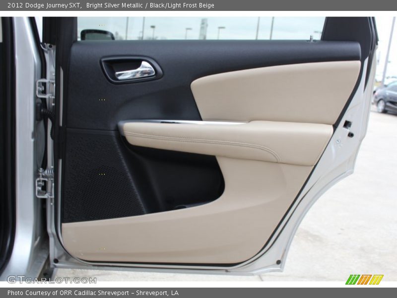 Bright Silver Metallic / Black/Light Frost Beige 2012 Dodge Journey SXT
