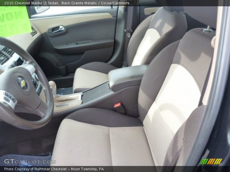 Black Granite Metallic / Cocoa/Cashmere 2010 Chevrolet Malibu LS Sedan