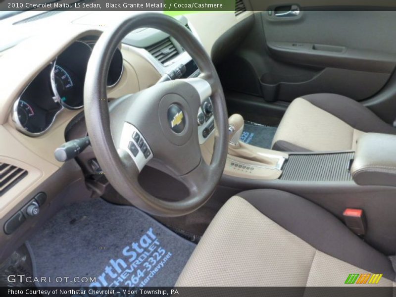 Black Granite Metallic / Cocoa/Cashmere 2010 Chevrolet Malibu LS Sedan