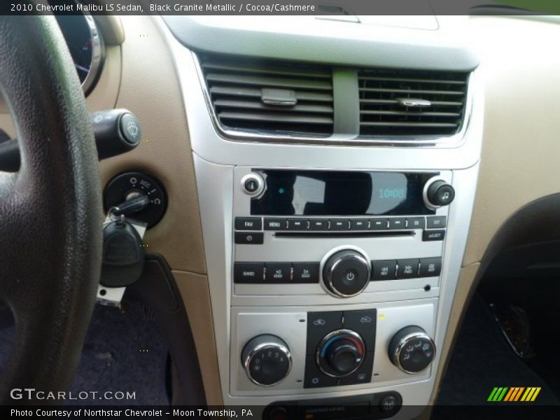 Black Granite Metallic / Cocoa/Cashmere 2010 Chevrolet Malibu LS Sedan