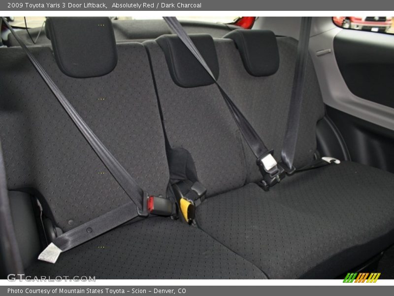 Rear Seat of 2009 Yaris 3 Door Liftback