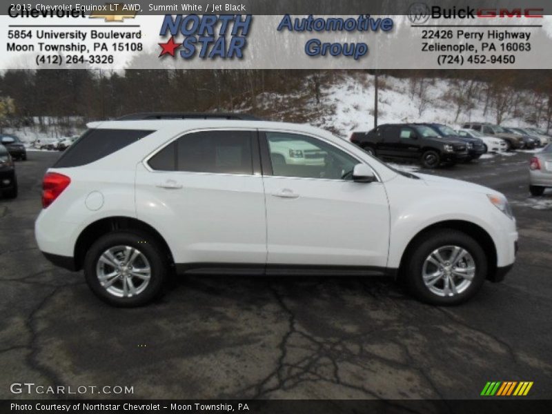Summit White / Jet Black 2013 Chevrolet Equinox LT AWD