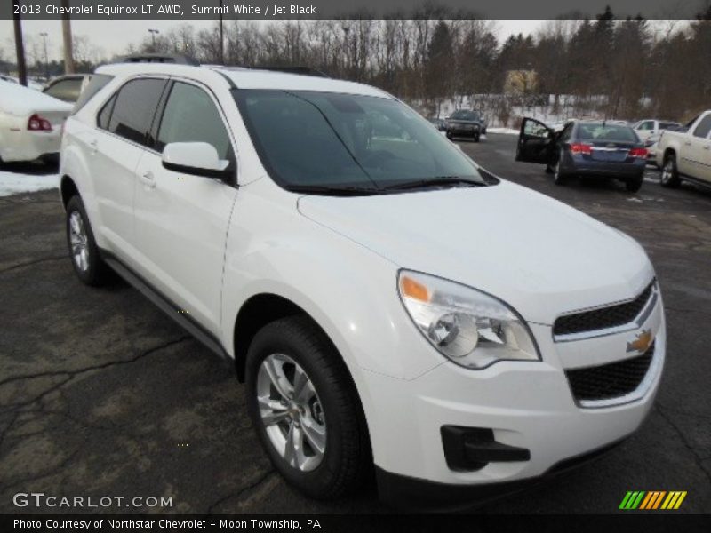 Summit White / Jet Black 2013 Chevrolet Equinox LT AWD