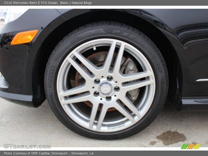 Black / Natural Beige 2010 Mercedes-Benz E 550 Sedan