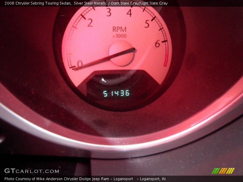 Silver Steel Metallic / Dark Slate Gray/Light Slate Gray 2008 Chrysler Sebring Touring Sedan