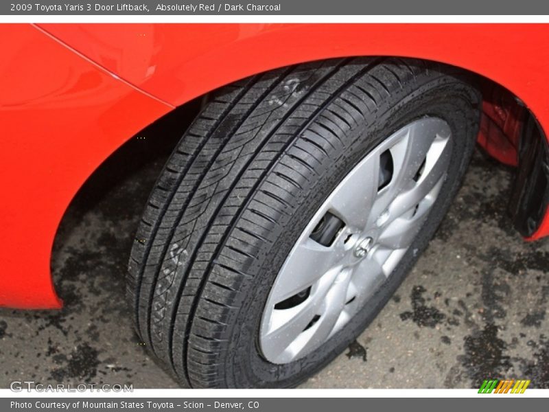 Absolutely Red / Dark Charcoal 2009 Toyota Yaris 3 Door Liftback