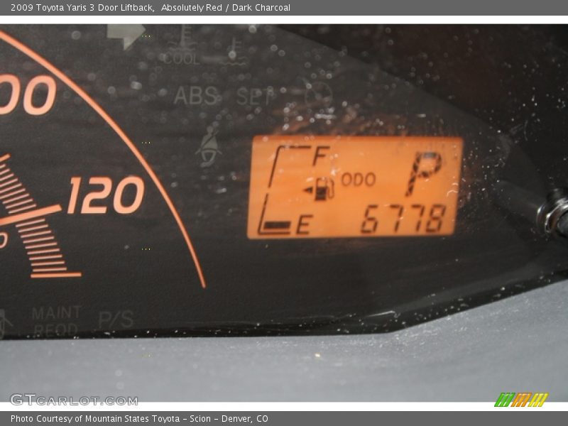 Absolutely Red / Dark Charcoal 2009 Toyota Yaris 3 Door Liftback