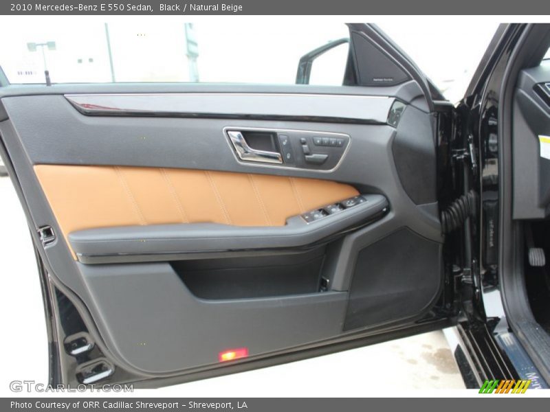 Black / Natural Beige 2010 Mercedes-Benz E 550 Sedan