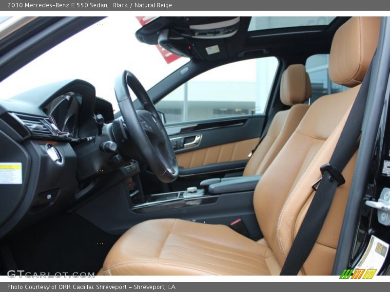 Black / Natural Beige 2010 Mercedes-Benz E 550 Sedan