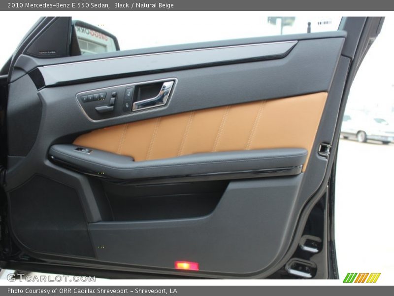Black / Natural Beige 2010 Mercedes-Benz E 550 Sedan
