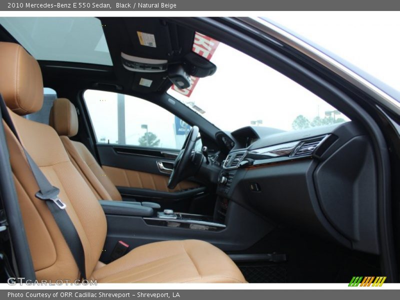 Black / Natural Beige 2010 Mercedes-Benz E 550 Sedan