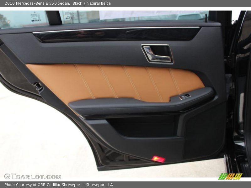 Black / Natural Beige 2010 Mercedes-Benz E 550 Sedan