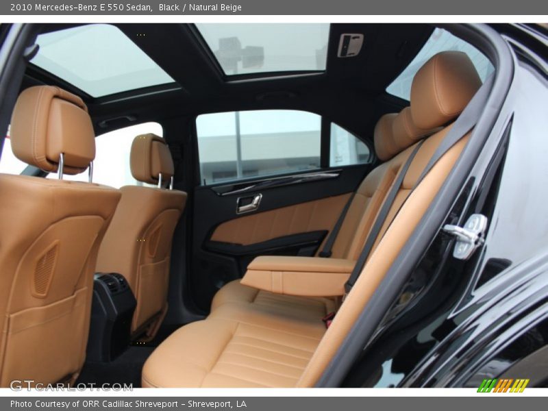 Black / Natural Beige 2010 Mercedes-Benz E 550 Sedan