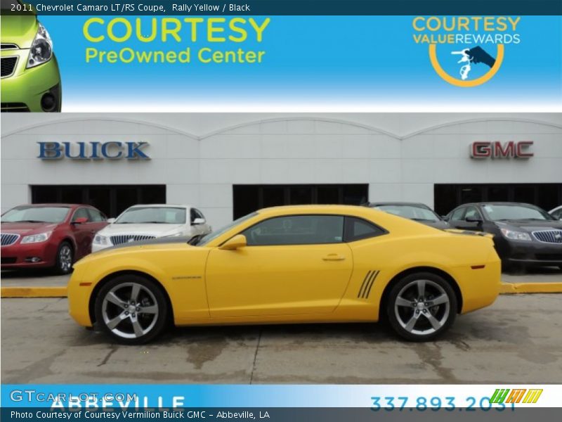 Rally Yellow / Black 2011 Chevrolet Camaro LT/RS Coupe