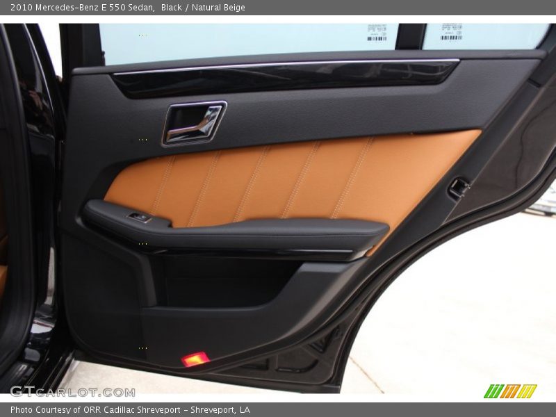 Black / Natural Beige 2010 Mercedes-Benz E 550 Sedan