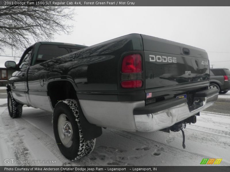 Forest Green Pearl / Mist Gray 2001 Dodge Ram 1500 SLT Regular Cab 4x4