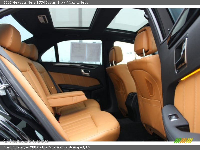 Black / Natural Beige 2010 Mercedes-Benz E 550 Sedan