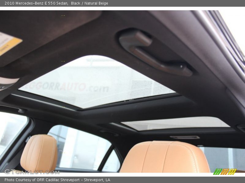 Black / Natural Beige 2010 Mercedes-Benz E 550 Sedan
