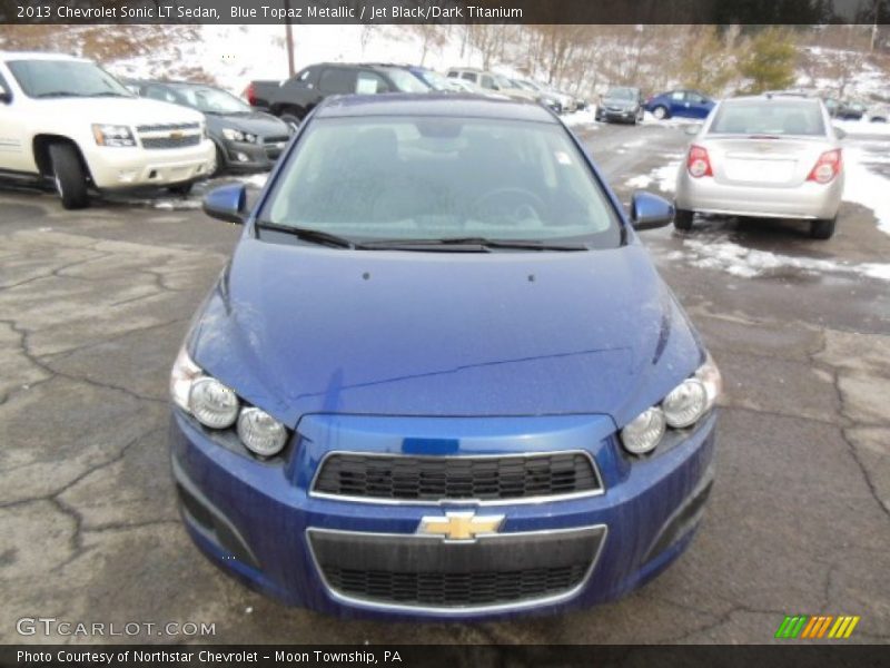 Blue Topaz Metallic / Jet Black/Dark Titanium 2013 Chevrolet Sonic LT Sedan
