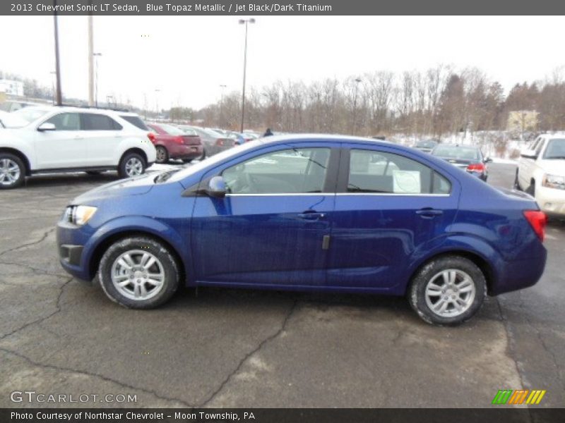 Blue Topaz Metallic / Jet Black/Dark Titanium 2013 Chevrolet Sonic LT Sedan