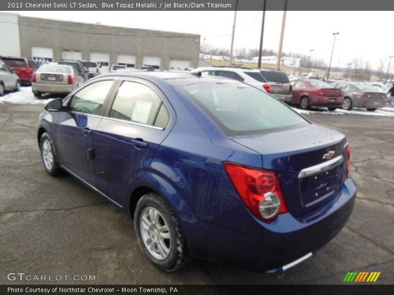 Blue Topaz Metallic / Jet Black/Dark Titanium 2013 Chevrolet Sonic LT Sedan