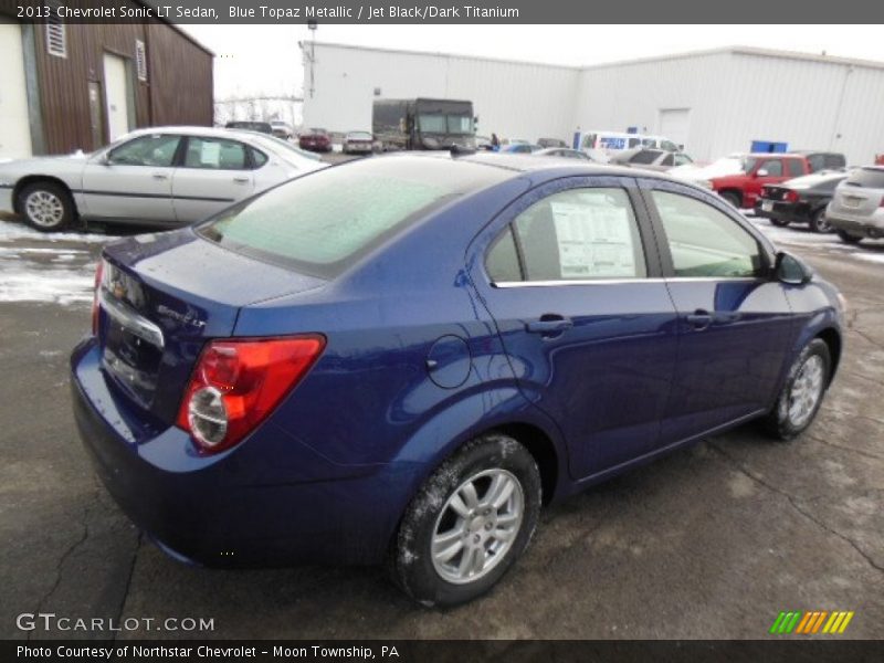 Blue Topaz Metallic / Jet Black/Dark Titanium 2013 Chevrolet Sonic LT Sedan