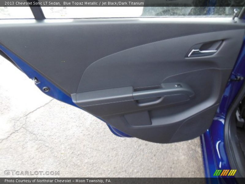 Blue Topaz Metallic / Jet Black/Dark Titanium 2013 Chevrolet Sonic LT Sedan