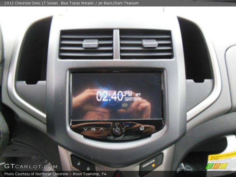Blue Topaz Metallic / Jet Black/Dark Titanium 2013 Chevrolet Sonic LT Sedan