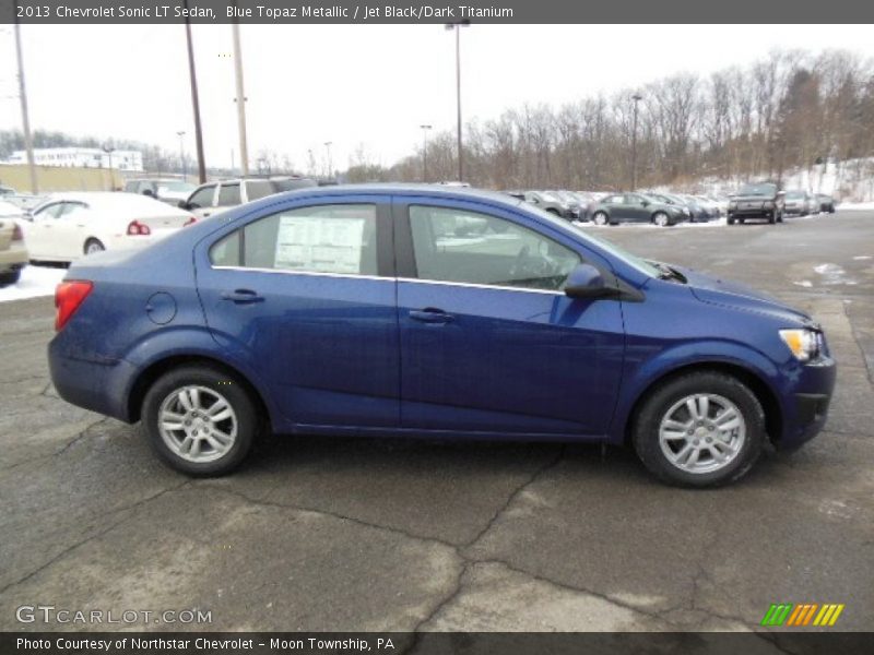 Blue Topaz Metallic / Jet Black/Dark Titanium 2013 Chevrolet Sonic LT Sedan