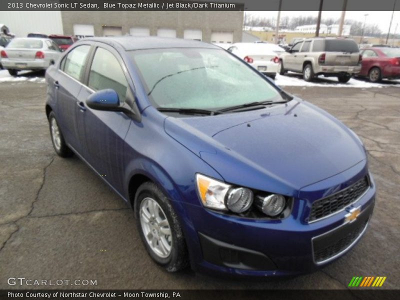 Blue Topaz Metallic / Jet Black/Dark Titanium 2013 Chevrolet Sonic LT Sedan