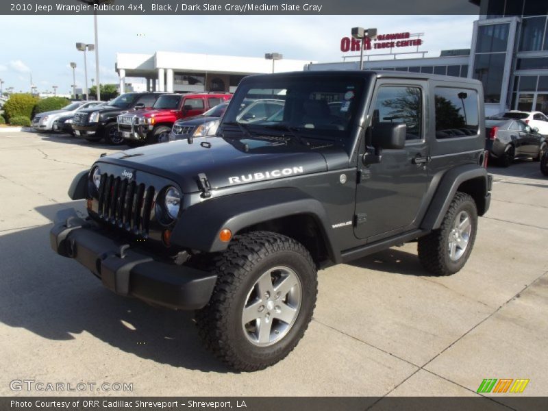 Black / Dark Slate Gray/Medium Slate Gray 2010 Jeep Wrangler Rubicon 4x4