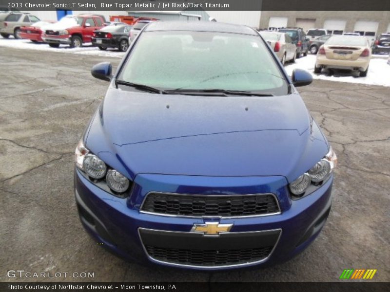 Blue Topaz Metallic / Jet Black/Dark Titanium 2013 Chevrolet Sonic LT Sedan