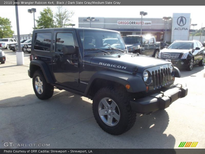 Black / Dark Slate Gray/Medium Slate Gray 2010 Jeep Wrangler Rubicon 4x4